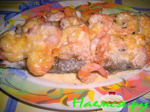 Пеленгасы с креветками в сливках Пеленгасы с креветками в сливках