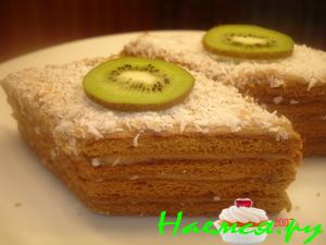 Пирожные медовые с заварным кремом