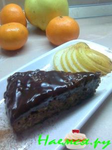 Кекс шоколадный с орехами и грушей для тех, кто не любит понедельники!