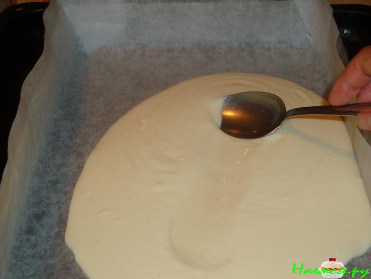 Творожный пирог - рулет