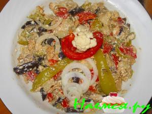 Салат из печёных овощей по-болгарски