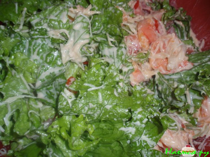 А-ля Цезарь с креветками