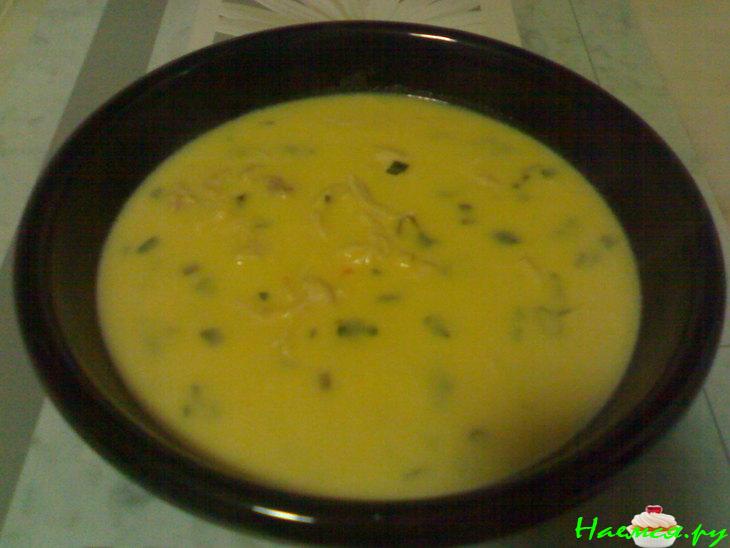 Нежный куриный крем-суп
