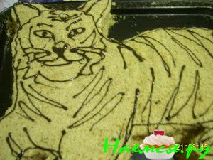 Торт 'Тигр' или оформление 'Рыжика'