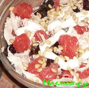 Куриный салат с грейпфрутом Куриный салат с грейпфрутом