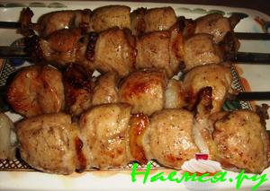 Бараньи семенники и шашлык из них