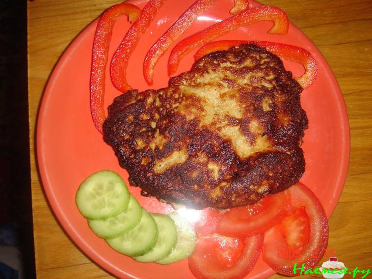 Мясо в грибном кляре