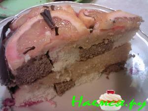 Торт пудинговый "Шахматный"