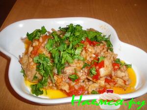 Куриное рагу с рисом и овощами