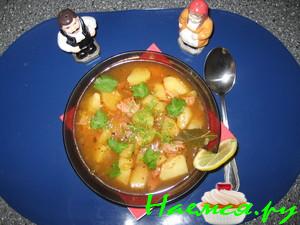 Чанахи с бараниной на ребрах