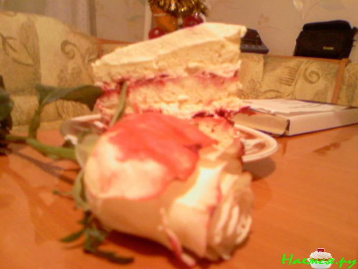 Торт 'Роман лимона с клюквой'