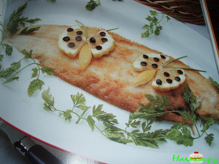 Жёлтая бабочка. Украшение блюд 