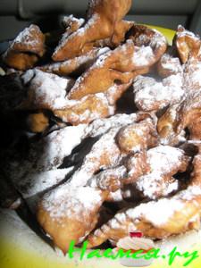 Хворост со сгущенкой