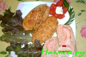 Зразы рыбные из сёмги и пангасиуса