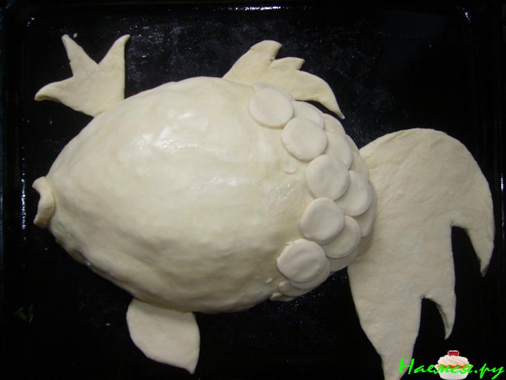 Рыбный пирог «Золотая рыбка»