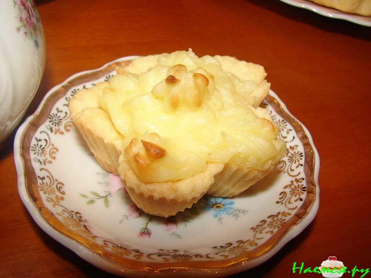 Корзиночки с вкусным ванильным кремом