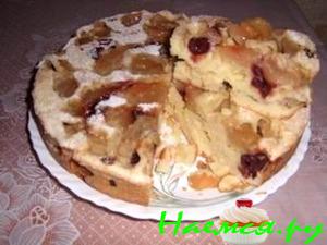 Быстрый яблочный пирог (кислые яблочки)  