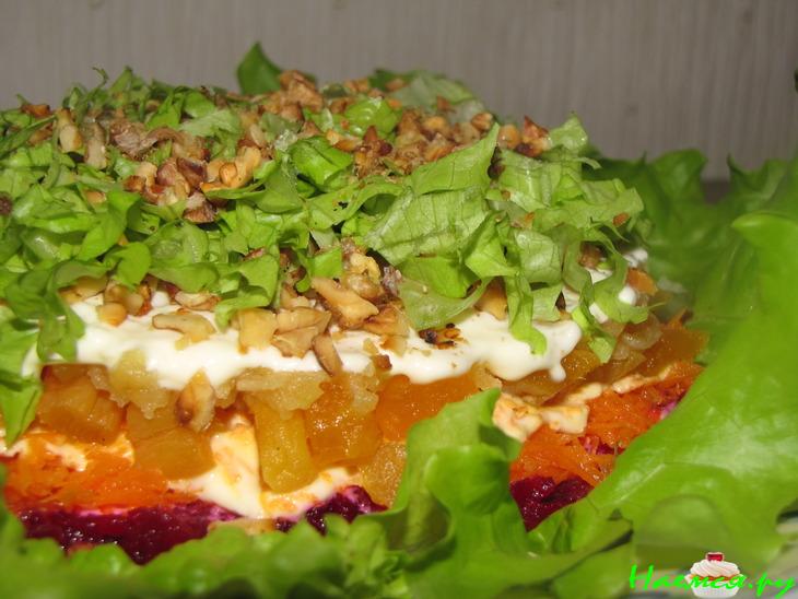 Салат "Овощной мини-тортик"