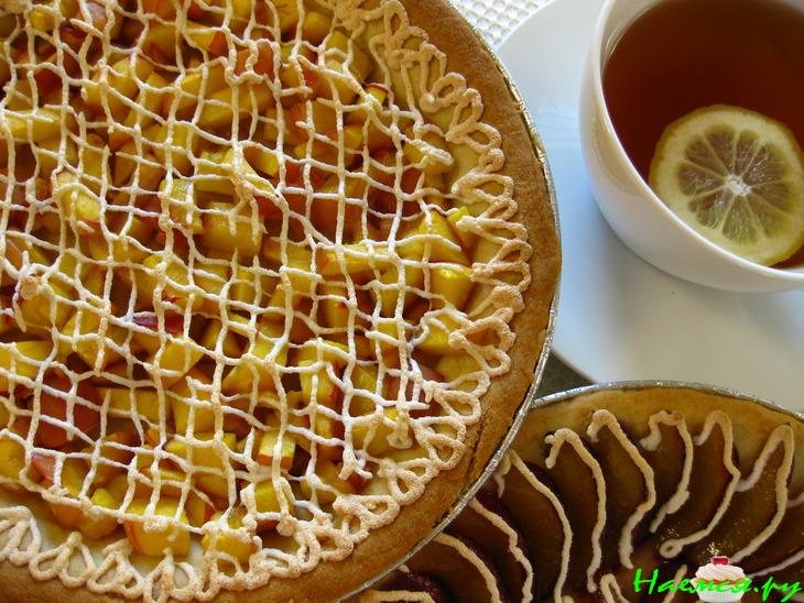 Песочный пирог со сливами "Неженка"