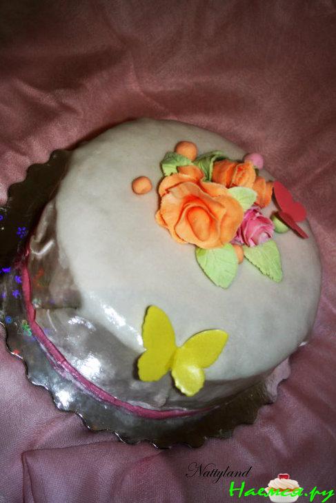 Торт к дню рождения мамы. (тренировка)