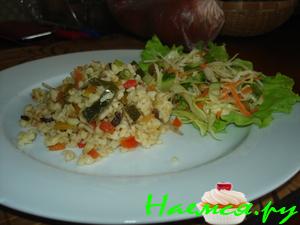 Булгур с овощами