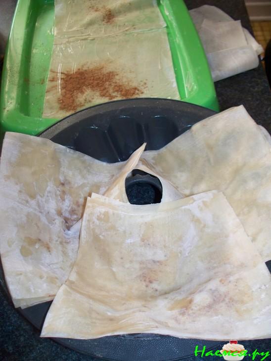 Вариант яблочного пирога из теста фила !!!