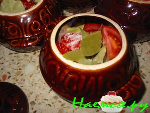 Печень в горшочках