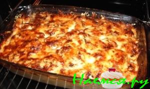Быстрая мясная запеканка