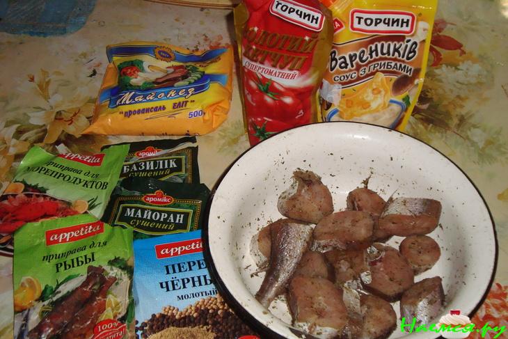 Минтай запеченный