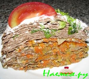 Абсолютно не сладкий торт