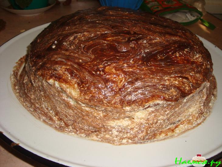 Торт "Птичье молоко" с кремом