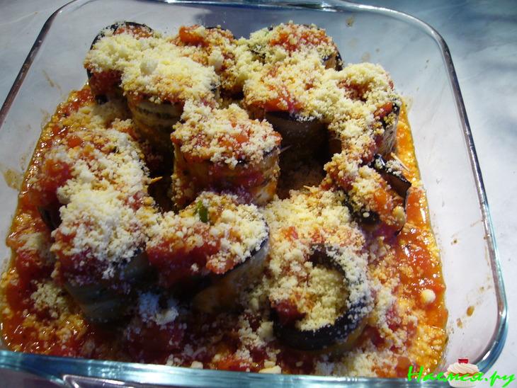 Melanzane alla parmigiana (баклажановые рулетики с моцареллой) Melanzane alla parmigiana (баклажановые рулетики с моцареллой)