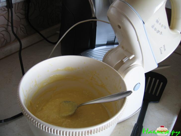 Вафельный тортик с фруктами