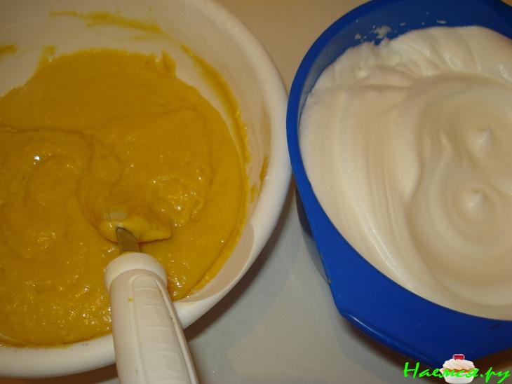 Фруктовый шифоновый бисквит