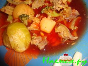 Борщ из индейки "Капустное изобилие"