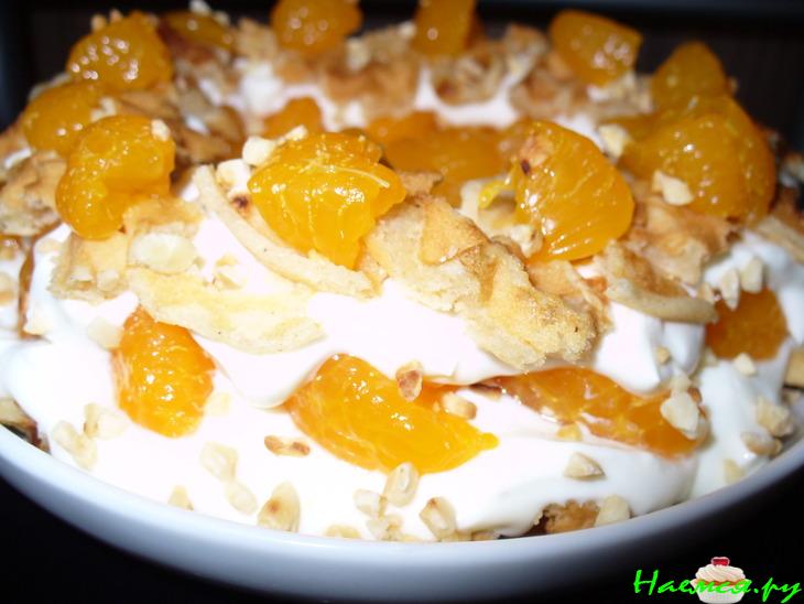 Десерт "Творожно - Мандариновый"