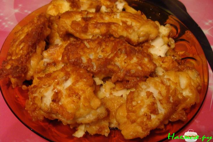Рыба в кляре с сыром