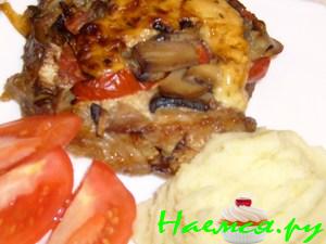 Мясо с овощами (свиная шейка)