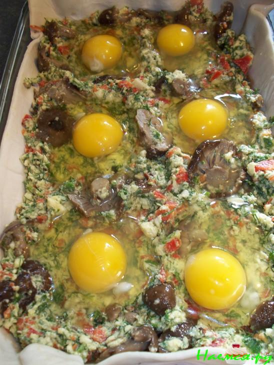 Пирог фермерский "Яичница с сыром"