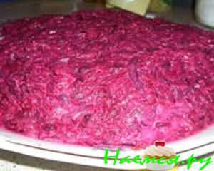 Селедка под шубою "советская" в моем исполнении