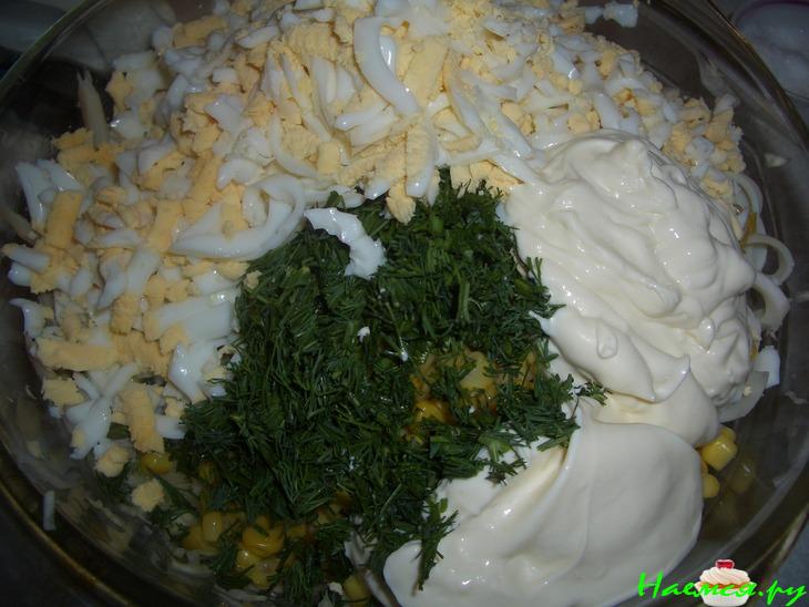 Салат из кальмар Салат из кальмар