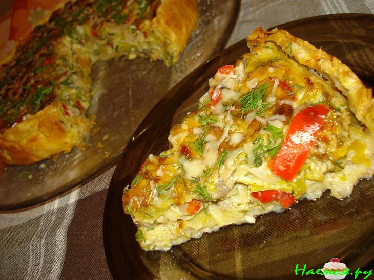 Прасопита /пирог с луком латук/