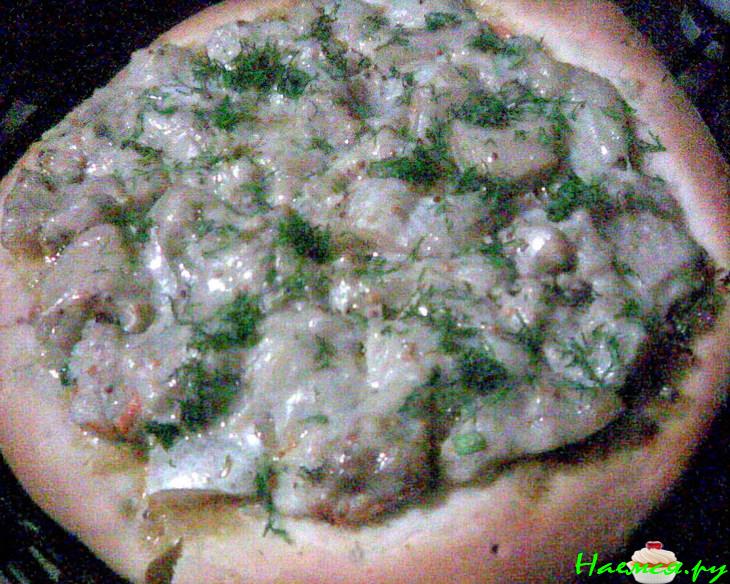 Открытый рыбный пирог (постный)