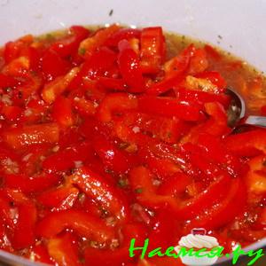 Перец в медовом маринаде