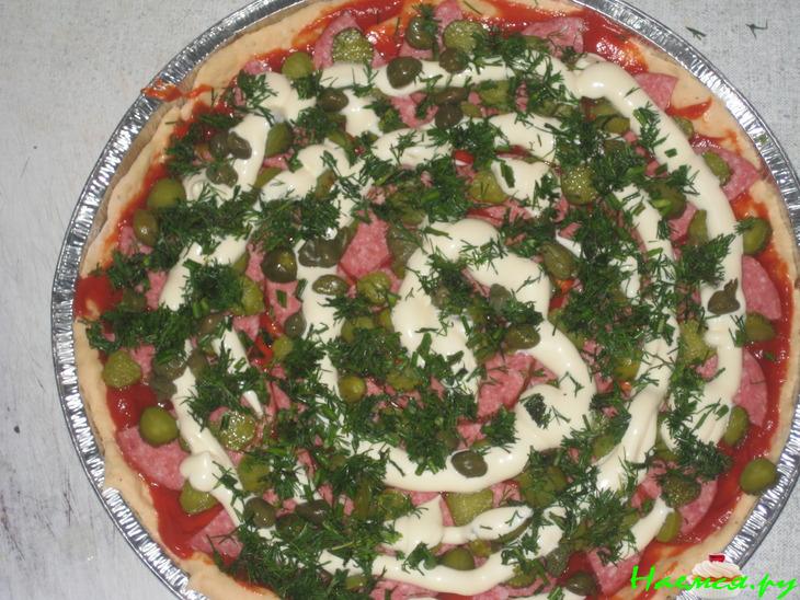 Пицца с каперсами и всем...всем...всем!!!