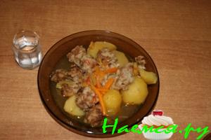 Турма (картофель с фрикадельками)