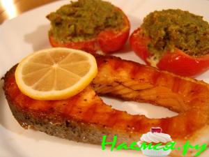 Семга с легким гарниром