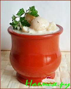 Чеснок маринованный в сметане и меде