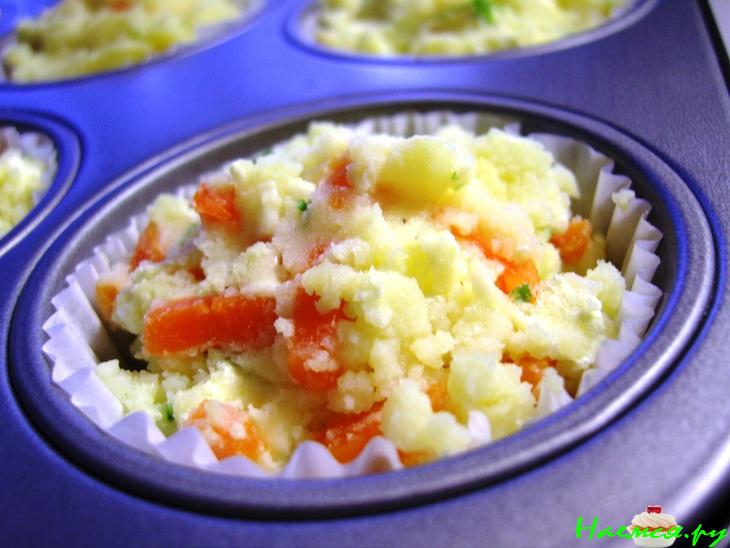 Картофельное пюре с морковкой и сыром