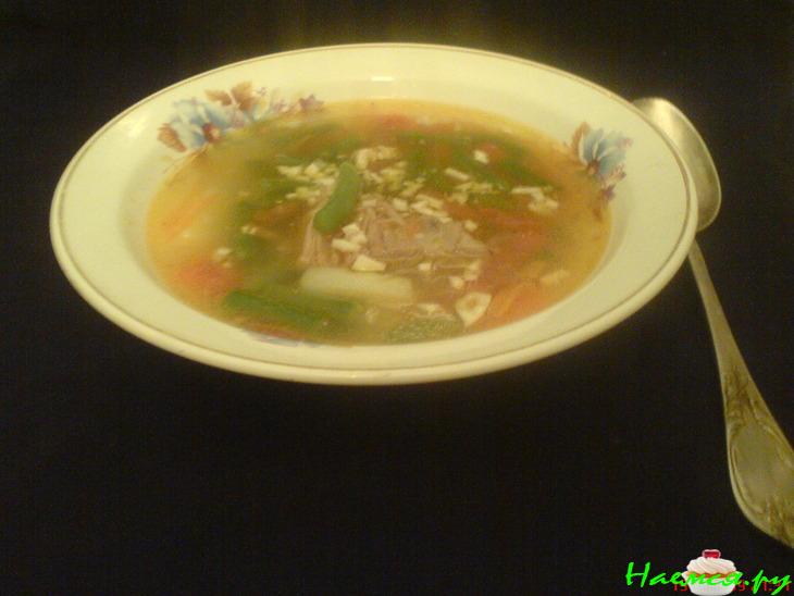 Суп с картофелем и стручковой фасолью